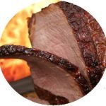 Rundvlees gaar gesneden carnivoor