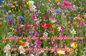 Bijen bloemenweide